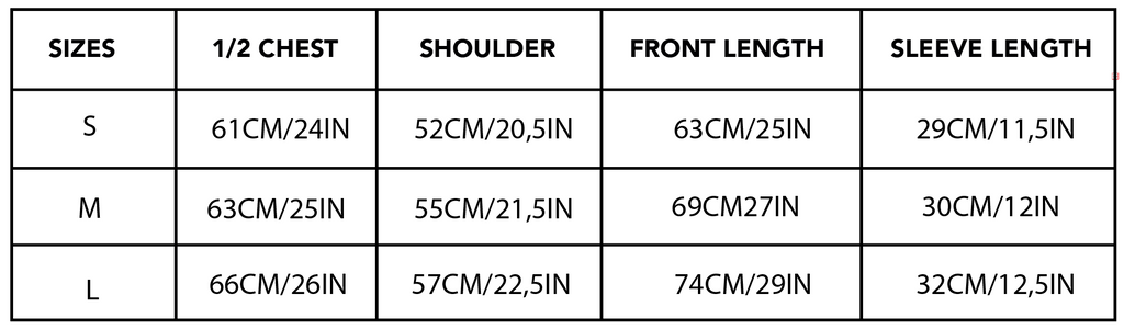 Size guide