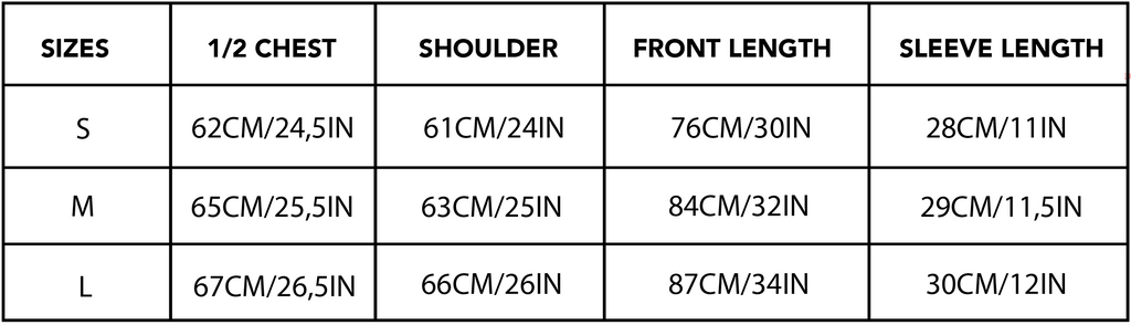 Size guide