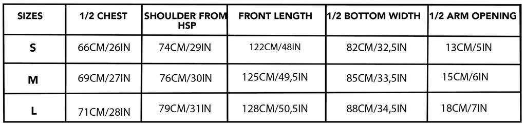 Size guide