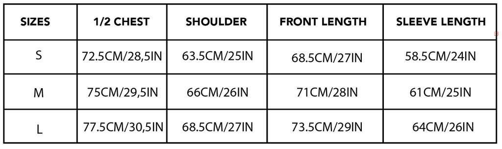 Size guide