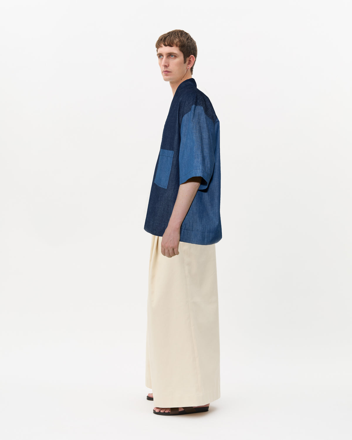 Midnight Two Tone Shawl Shirt