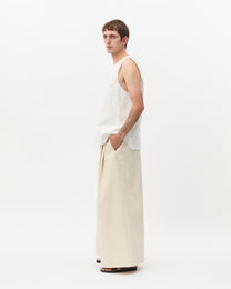 White Jacquard Two Sided Tank