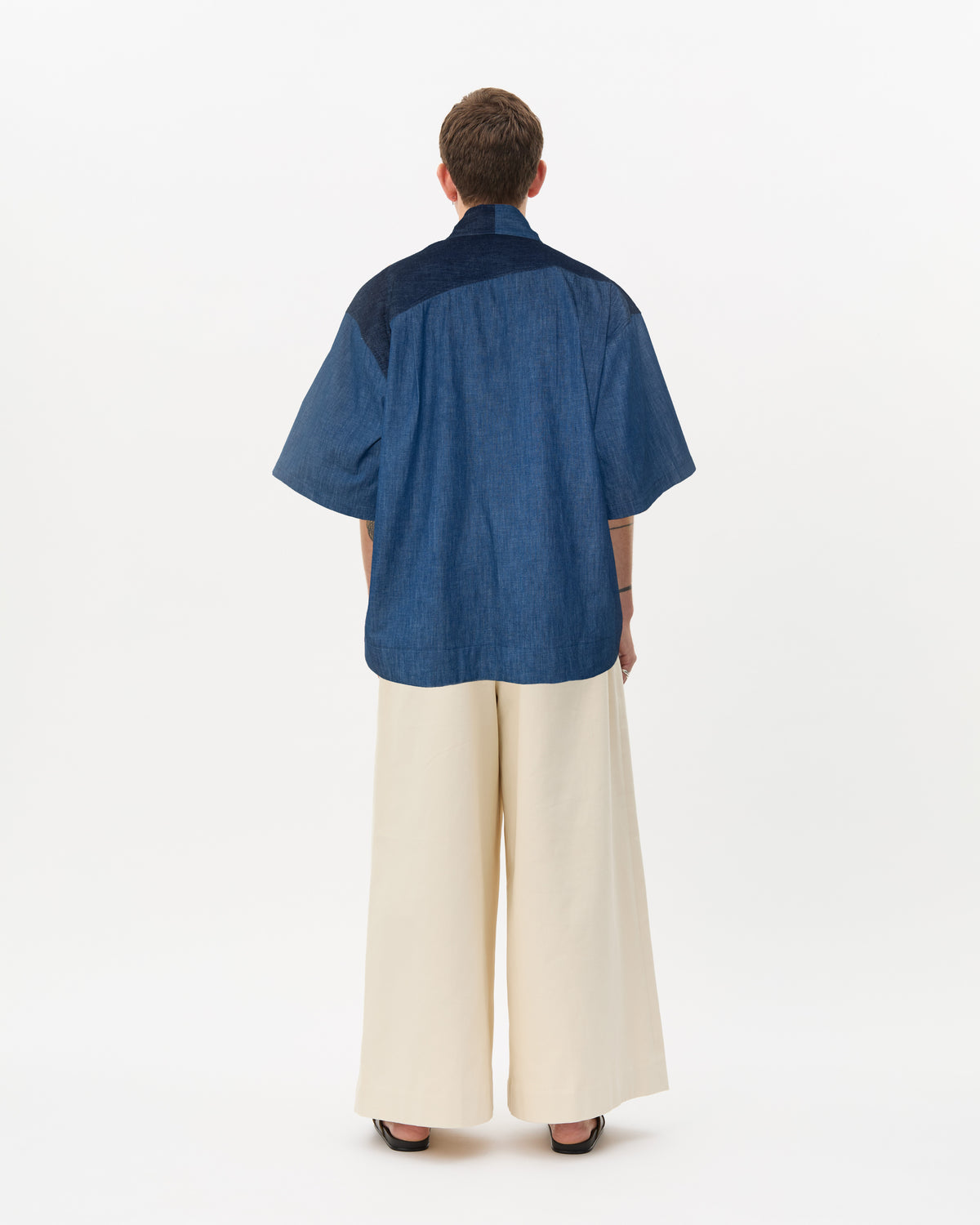 Midnight Two Tone Shawl Shirt