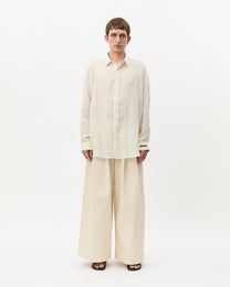 White Sand Fil-Coupé Oversized Shirt