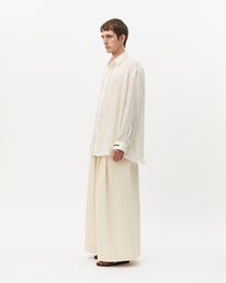 White Sand Fil-Coupé Oversized Shirt