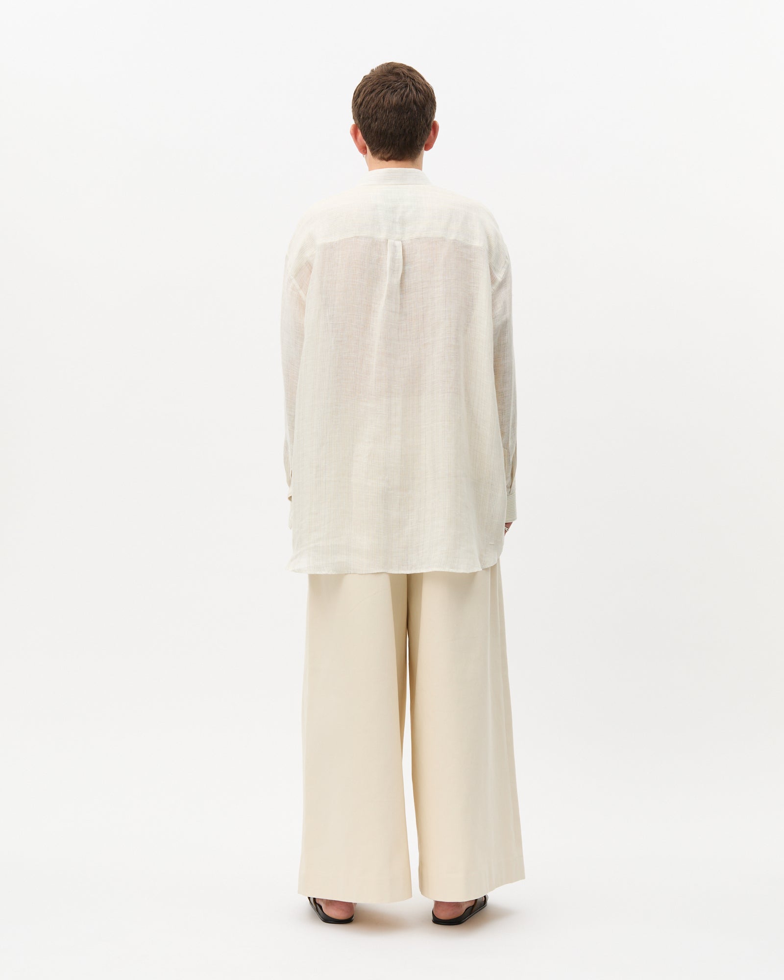 White Sand Fil-Coupé Oversized Shirt