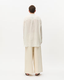 White Sand Fil-Coupé Oversized Shirt
