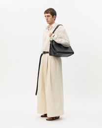 Ivory Wide Leg Slacks