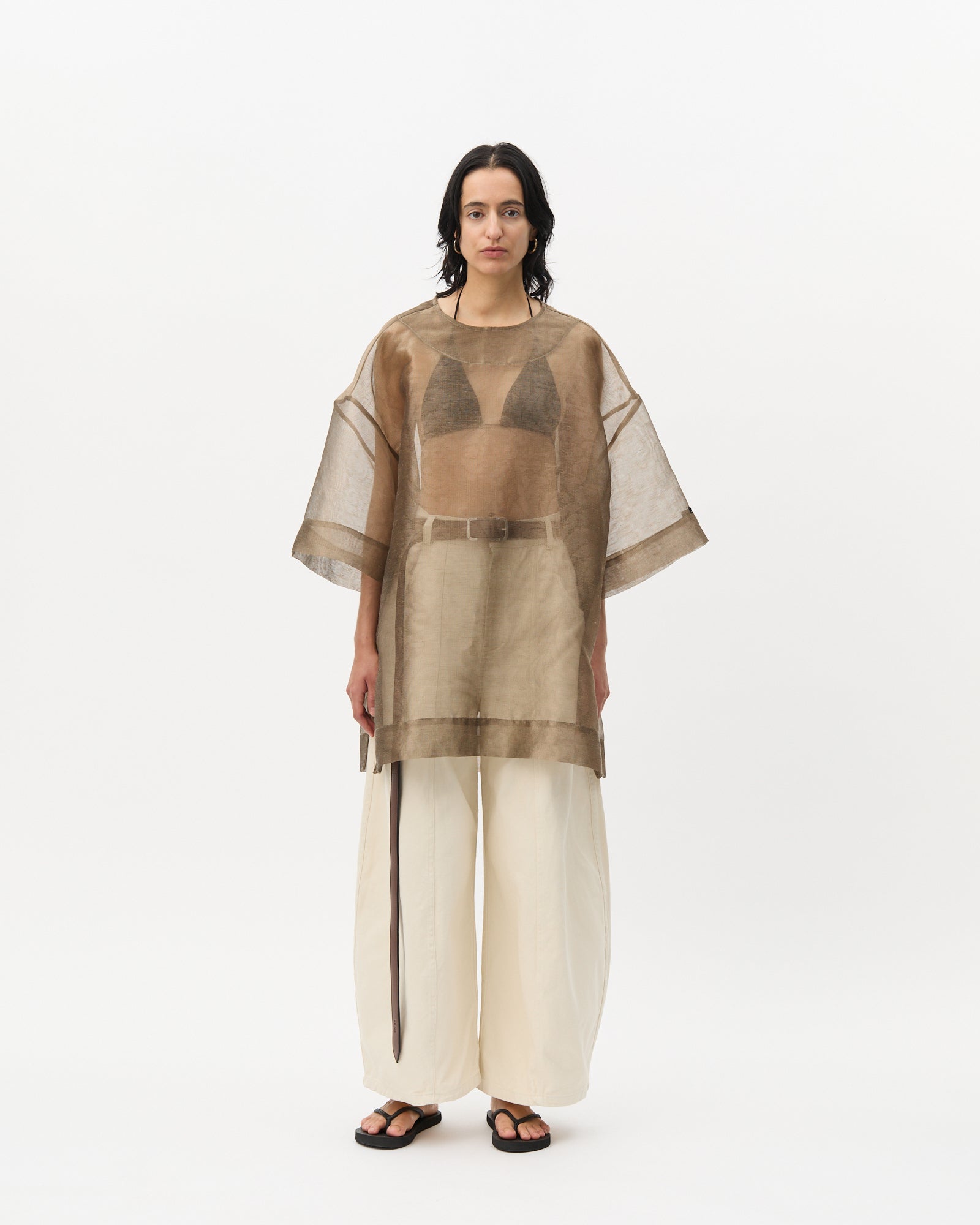 Espresso Damask Oversized Tee