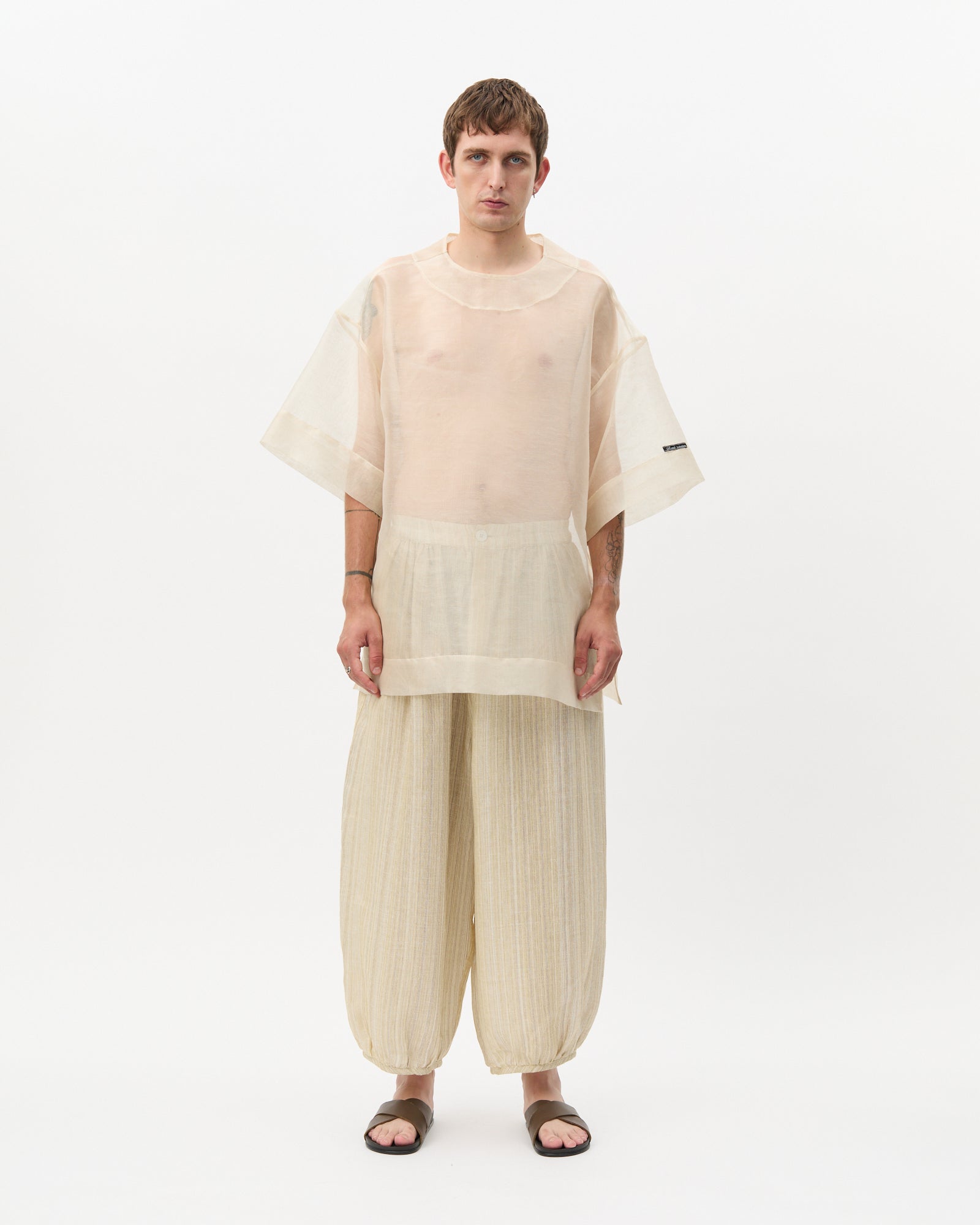 Champagne Damask Oversized Tee