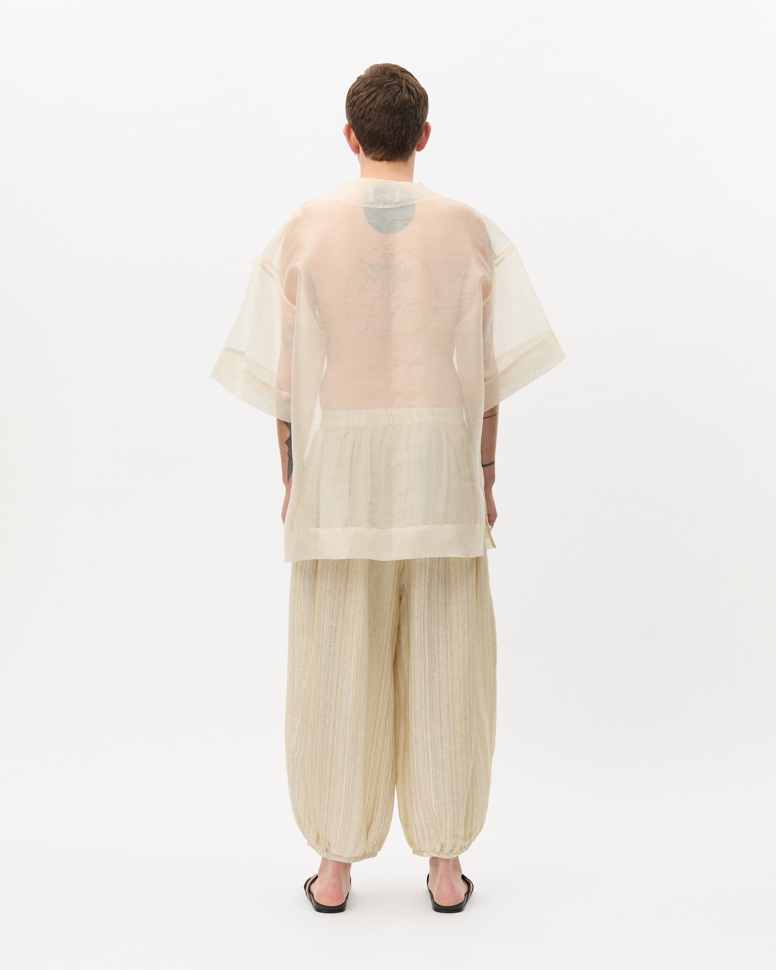 Champagne Damask Oversized Tee