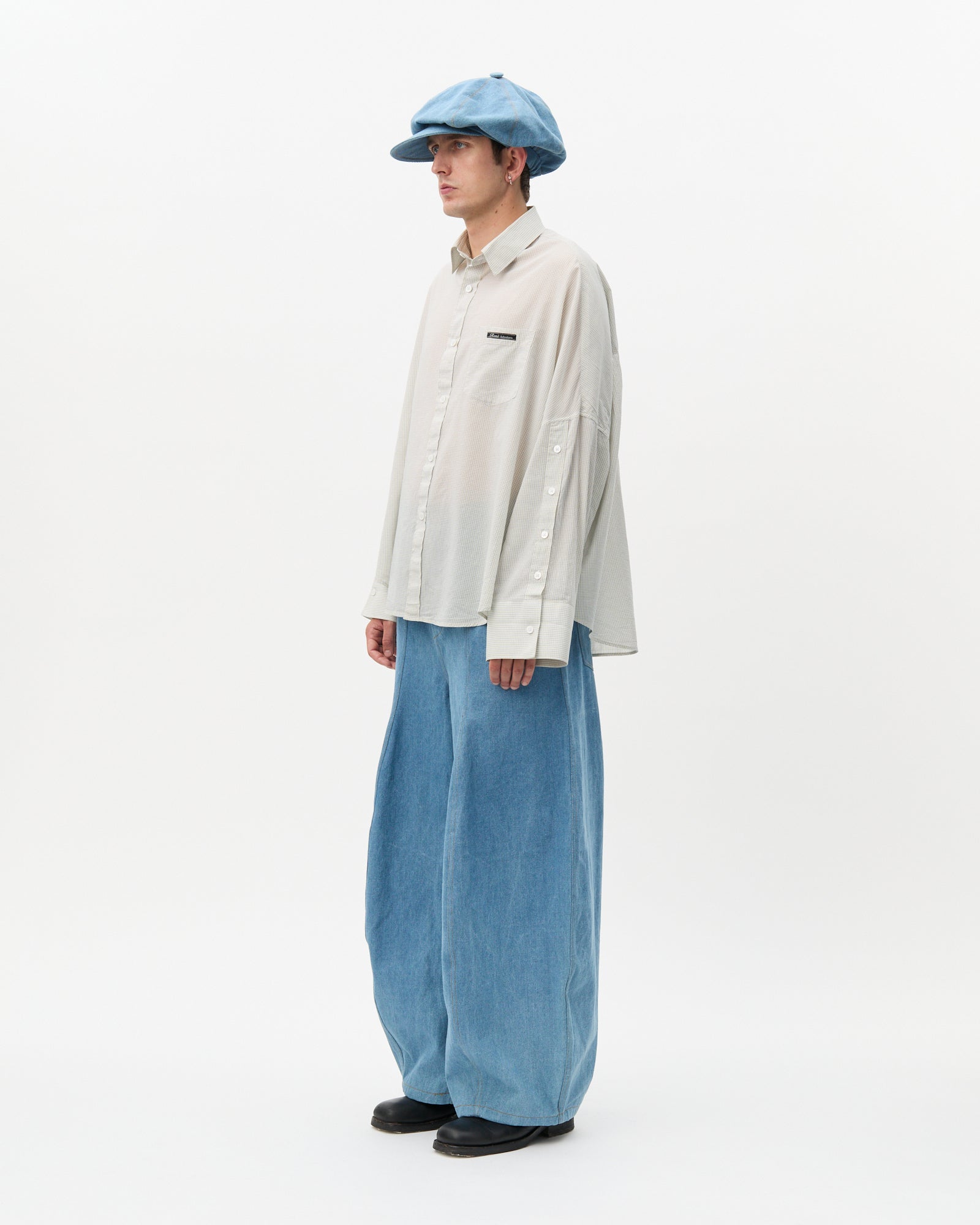 Oasis Denim Newsboy Cap