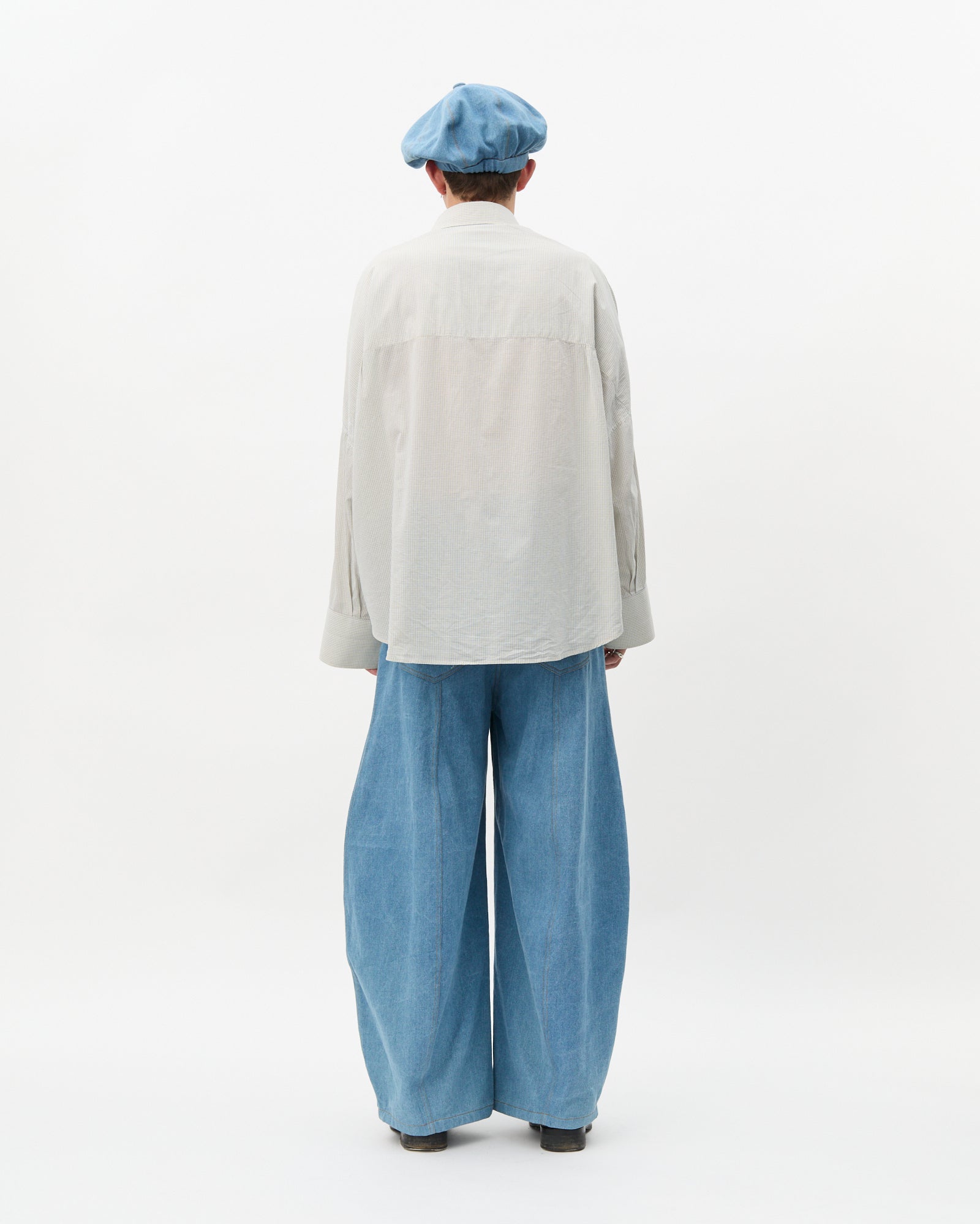 Check Lawn Triple Placket Shirt