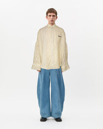 Seaside Fil-Coupé Three Placket Shirt