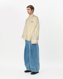 Seaside Fil-Coupé Three Placket Shirt