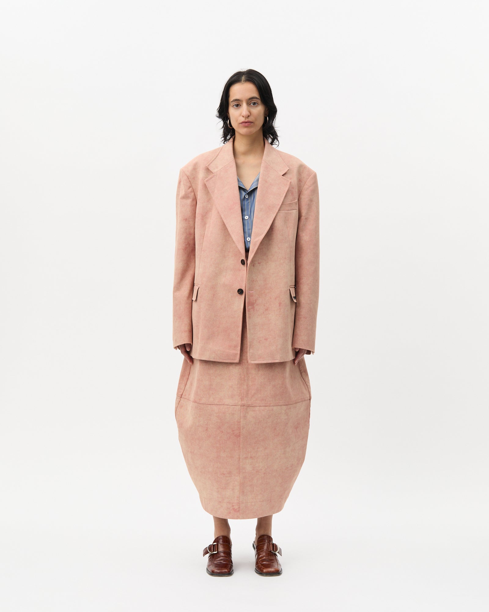 Coral Single Breasted Blazer