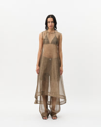 Espresso Damask Dress