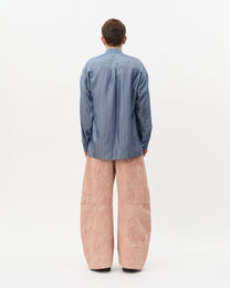 Coral Curved Denim Pants