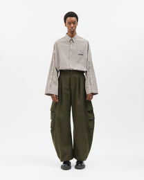 Military Side Pleated Pants