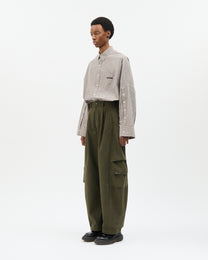 Military Side Pleated Pants