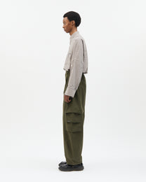 Military Side Pleated Pants