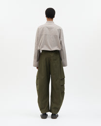 Military Side Pleated Pants