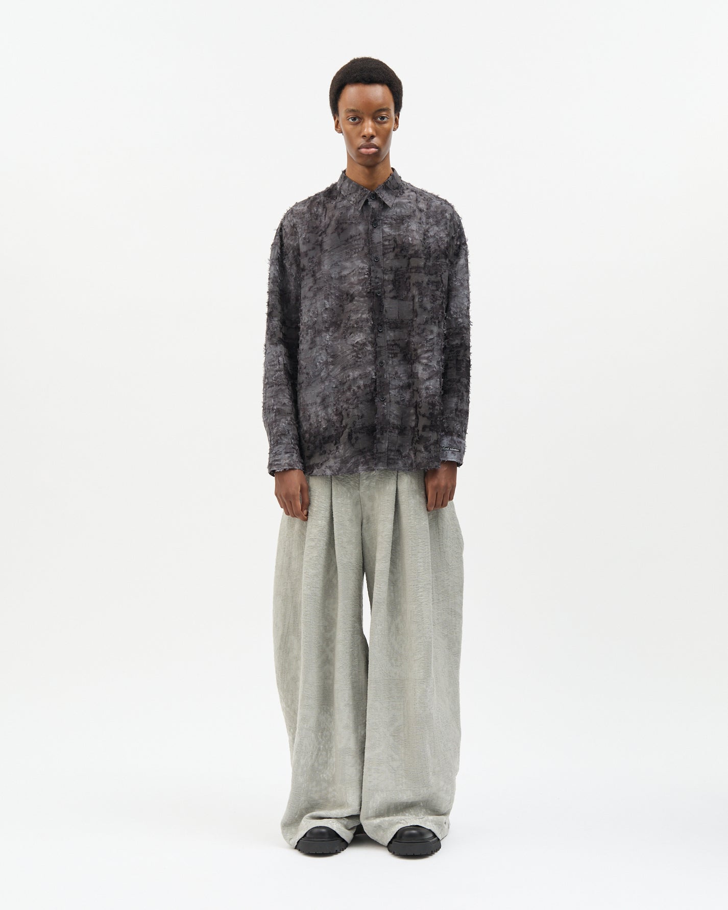 Fringe Jacquard Shirt