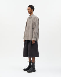 Muddy Stripe Hidden Buttons Shirt