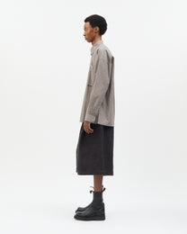 Muddy Stripe Hidden Buttons Shirt