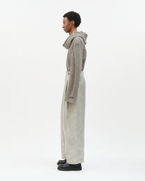 Ice Grey Jacquard Tailored Pants