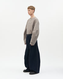 Washed Denim Rugby Pants