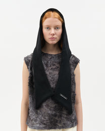 Black Wool Hood