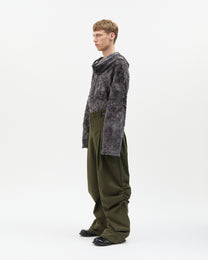 Military Side Gathered Pants