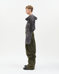 Military Side Gathered Pants