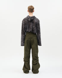 Military Side Gathered Pants