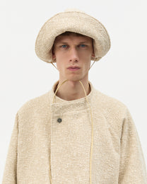 Cream Bouclé Bomber