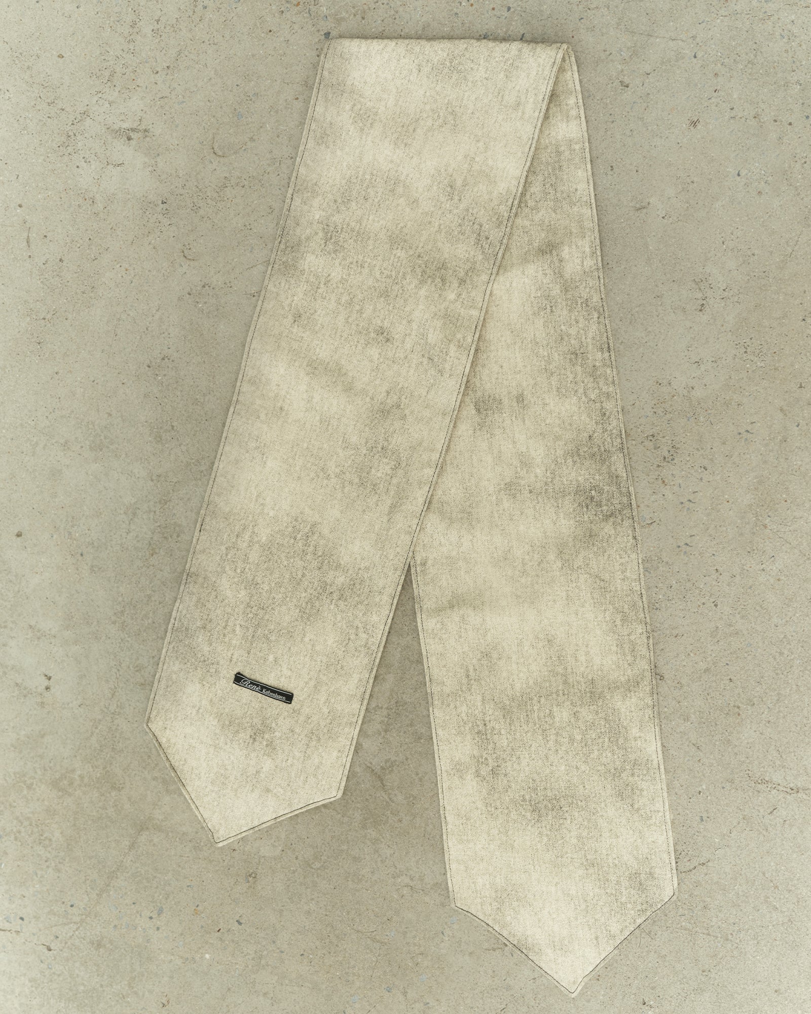 ASH PAINTED NECKTIE SCARF