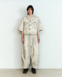 ASH PAINTED DENIM SHORT SLEEVE SHIRT