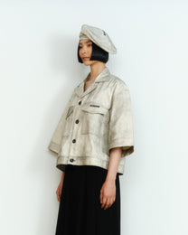 ASH PAINTED DENIM SHORT SLEEVE SHIRT