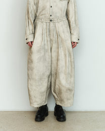 PAINTED DENIM COCOON PANTS