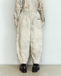 PAINTED DENIM COCOON PANTS