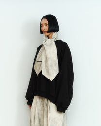 ASH PAINTED NECKTIE SCARF