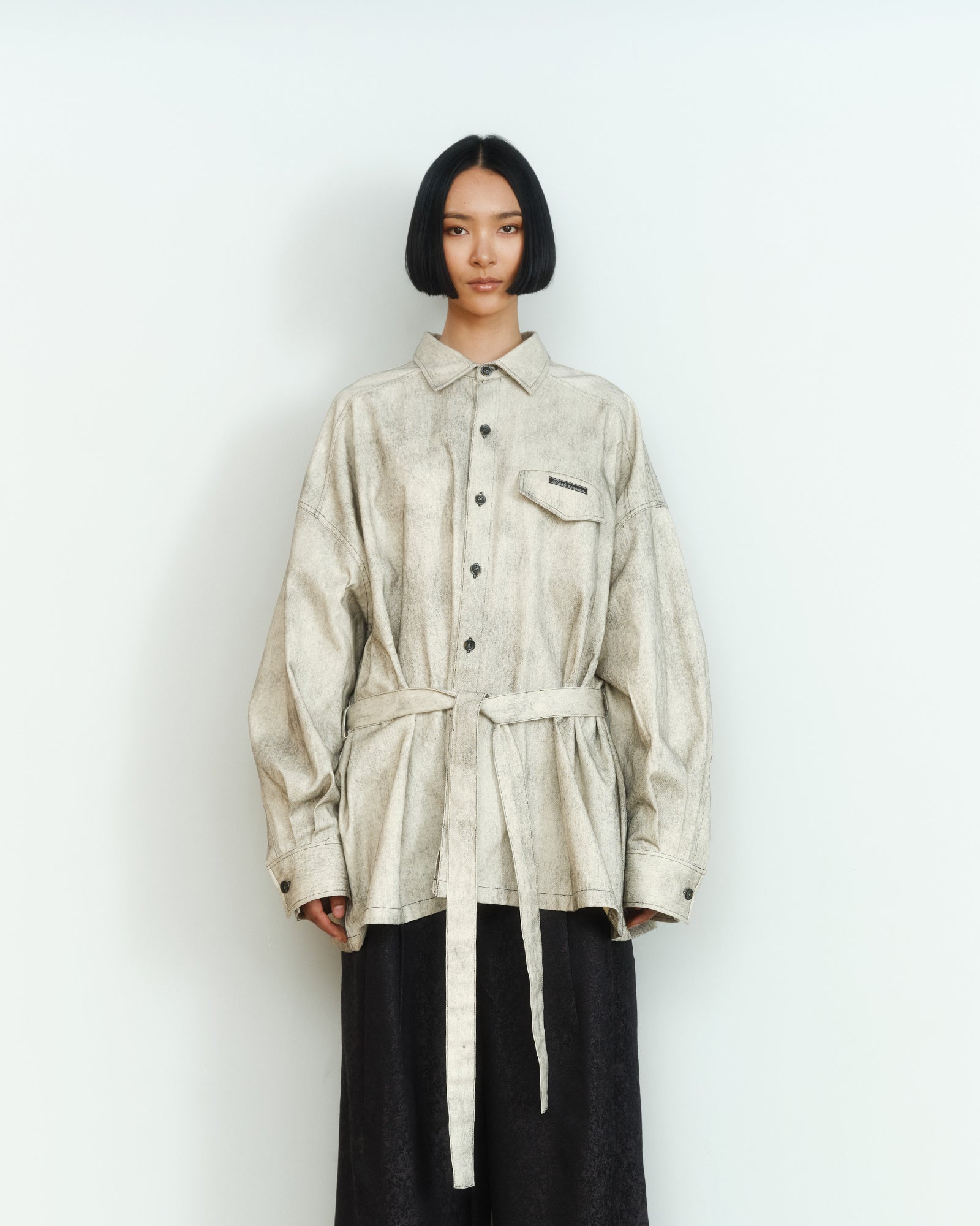 ASH PAINTED DENIM OVERSHIRT
