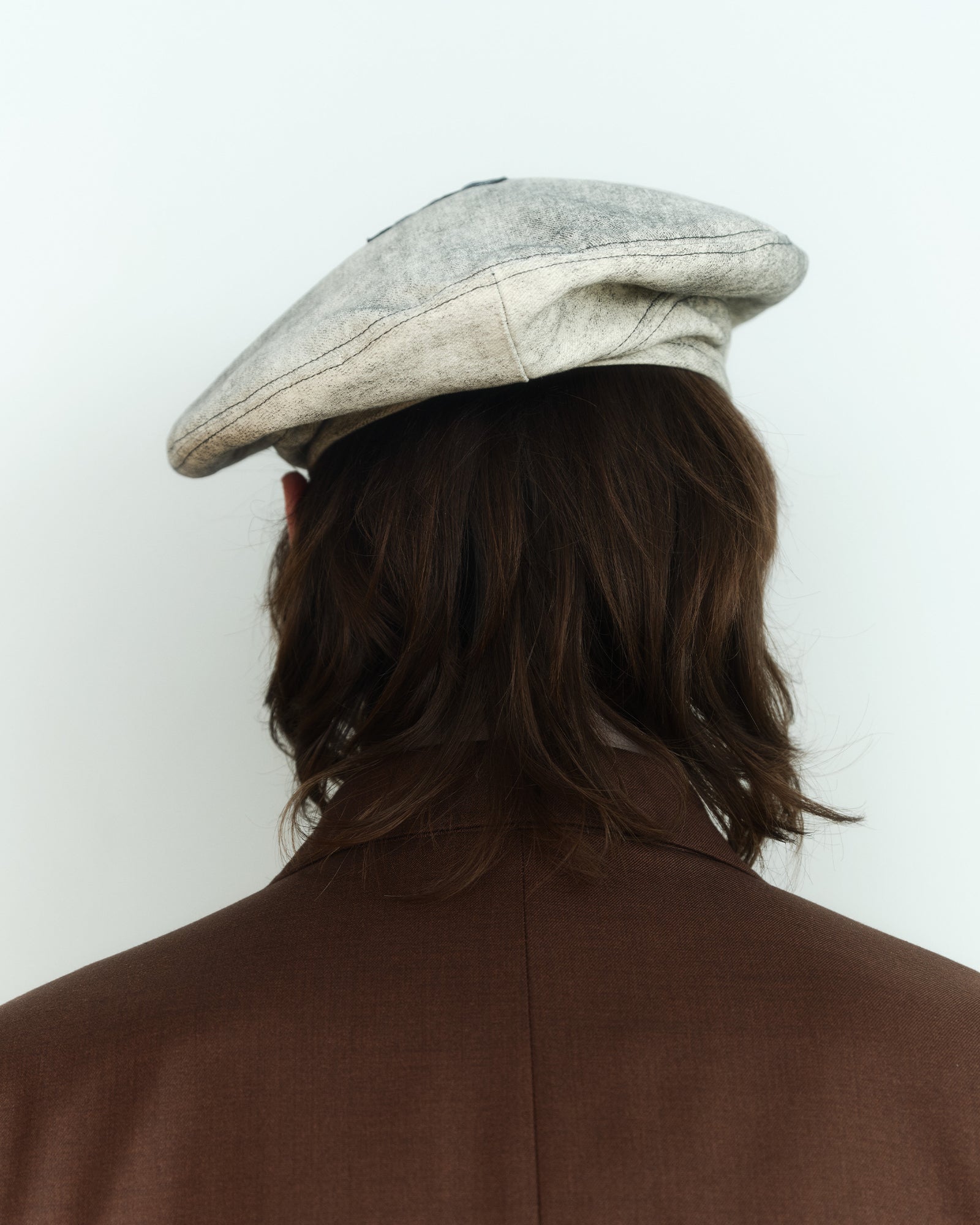ASH PAINTED DENIM BERET