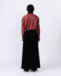 BLACK WIDE LEG SLACKS