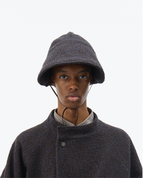 Dark Brown Bouclé Bonnet