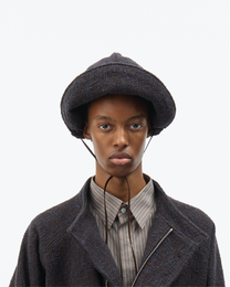 Dark Brown Bouclé Bonnet