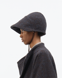 Dark Brown Bouclé Bonnet