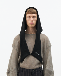 Black Wool Hood
