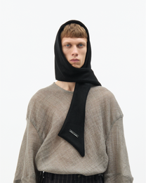 Black Wool Hood